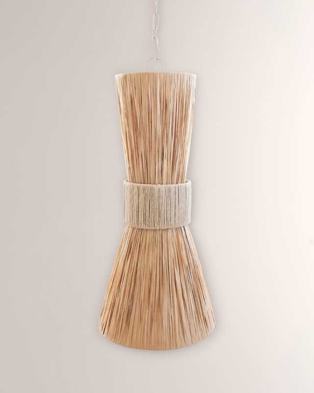 Pax Hourglass Raffia Pendant